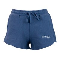 Utah state aggies embroidered fleece navy womens shorts